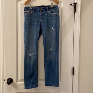 WHBM straight leg crop jean